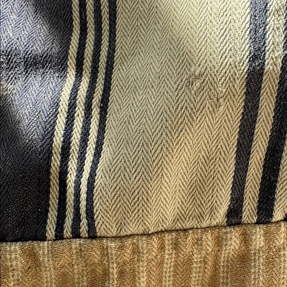 Eddie Bauer HOME DUVET LINEN COTTON VINTAGE Patchwork Comforter Cover KING 2508